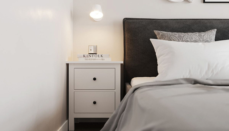 Спальня по проекту @designstudio09. ЖК Прилесный  